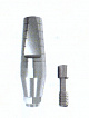 Абатмент Титановый прямой "Универсальный" (HEX) ø 4.5 мм, H 12 мм, для серии CN, IMPLARIUS