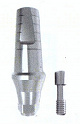 Абатмент Титановый прямой с уступом (HEX) ø 4.5 мм, уступ 2,0 мм, для серии CN, IMPLARIUS